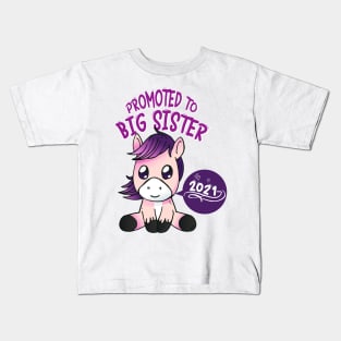 Pony Big Sister 2021 announcing pregnancy Kids T-Shirt